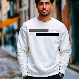 Sweatshirt Écriture moderne du Nouvel An