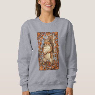 Sweatshirt Écureuil Art Nouveau - amateur d'écureuil drôle