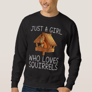 Sweatshirt Écureuil cool Pour Les Filles Chipmunk Zookeeper A