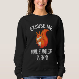 Sweatshirt Écureuil Rouge Migné Excusez-Moi Votre Oiseau Est 