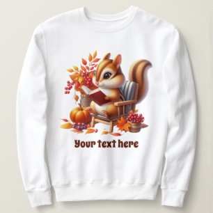 Sweatshirt Écureuil saisonnier automnal mignon personnalisabl