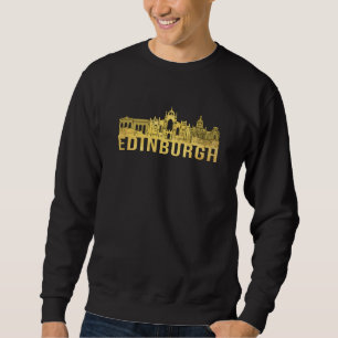Sweatshirt Edimbourg Ville Ville Ville Skyline Drôle Idée cad