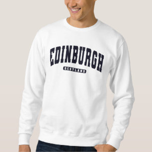 Sweatshirt Edinburgh Scotland Varsity College Style