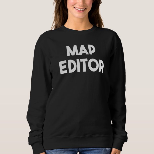 Sweatshirt Éditeur de carte   (Devant)