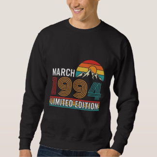 Sweatshirt Édition limitée Rétro Coucher de soleil de mars 19