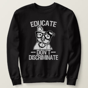 Sweatshirt Educate ne distinguent pas le chandail drôle de