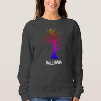 Sweatshirt "Éffrayant Sweater Style : Halloween Tree Chic"