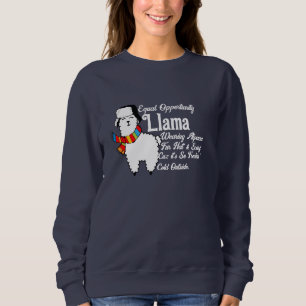 Sweatshirt Égalité des chances Femmes Mode Drôle Cold Llama