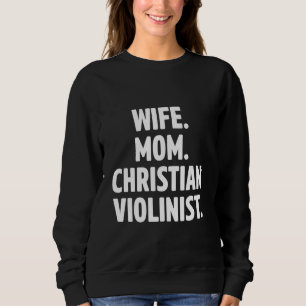 Sweatshirt Église chrétienne violoniste femme culte Violon Pl
