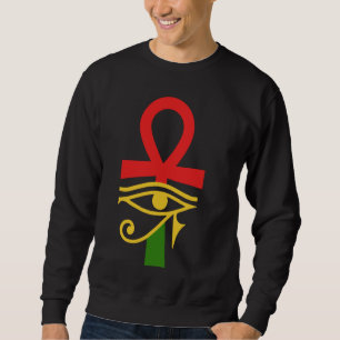 Sweatshirt Egypte Ancienne Ankh Oeil De Horus Kemetic