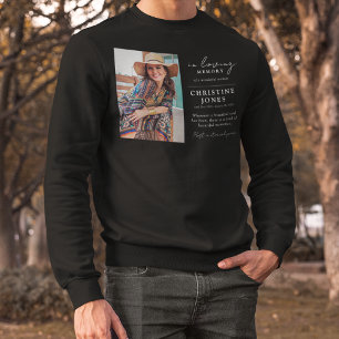 Sweatshirt Élégant dans la mémoire amoureuse Hommage funérair