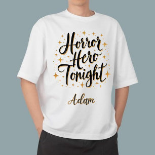 Sweatshirt Élégant "Héros d'horreur ce soir" Nom Halloween