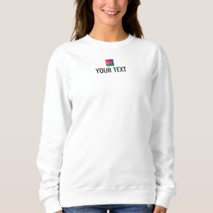 Sweatshirt Élégant Modèle moderne Image Nom du texte Femmes