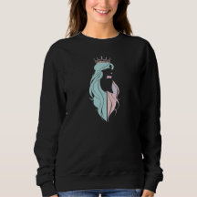 "Elégante Reine avec Couronne" Pastel Design