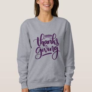 Sweatshirt Élégante typographie de Bon thanksgiving