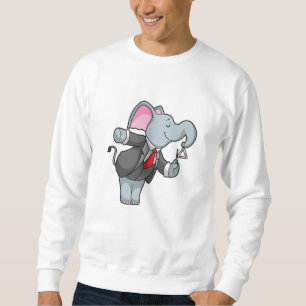 Sweatshirt Eléphant à la musique avec Triangle