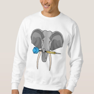 Sweatshirt Eléphant aux fléchettes avec fléchette