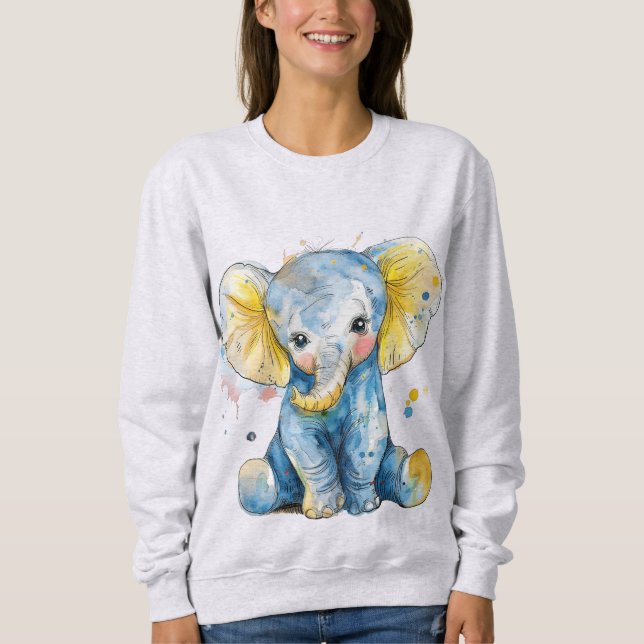 Sweatshirt Eléphant bébé (Devant)