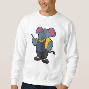 Sweatshirt Elephant coiffeur avec ciseaux