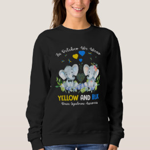 Sweatshirt Elephant De Syndrome De Down En Octobre Nous Porto