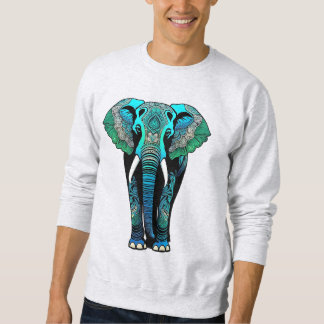 Sweatshirt Eléphant tribal coloré - Faune Artistique