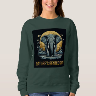 Sweatshirt Éléphants Le Géant Gentil de la Nature