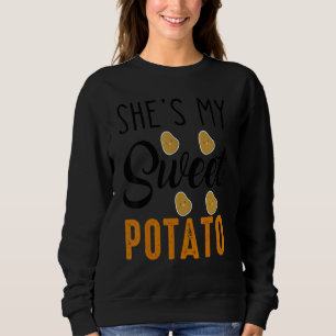 Sweatshirt Elle est ma patate douce Je suis Yam Set Couple Th