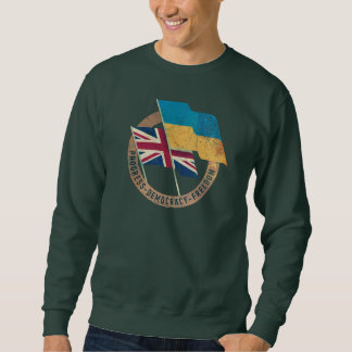 Sweatshirt Emblème d'amitié Ukraine-Royaume-Uni