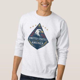Sweatshirt Emblème de l'aigle pyramide des États-Unis d'Améri
