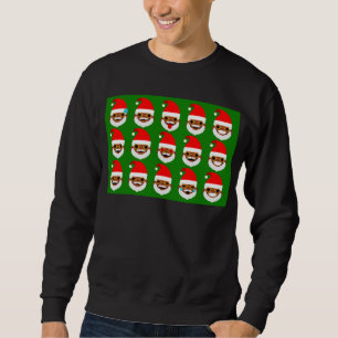 Sweatshirt émoticônes de père Noël