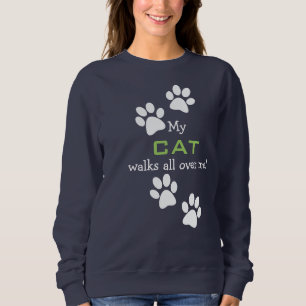 Sweatshirt Empreintes de pattes animaux de compagnie Design V