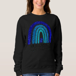 Sweatshirt En Avril Nous Portons L'Autisme Bleu Rainbow Sensi