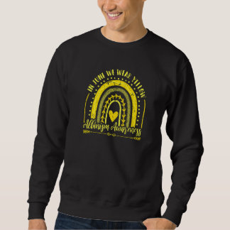 Sweatshirt En juin, nous portons du jaune pour la sensibilisa