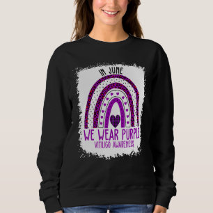 Sweatshirt En juin, nous portons un ruban violet pour la sens