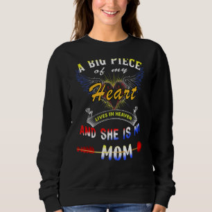 Sweatshirt En Mémoire De Ma Mère Mon Ange Gardien Au Ciel Mi