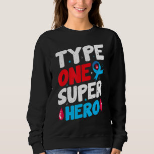 Sweatshirt En Novembre Nous Portons Bleu Papillons Diabète Aw