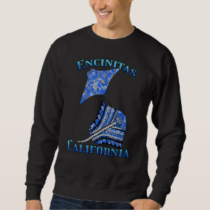 Sweatshirt Encinitas California Vacances Tribal Stingray