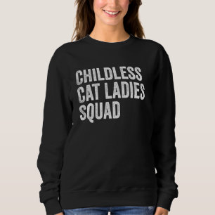 Sweatshirt Enfant Cat Ladies Squad Funny Retro Election Sa