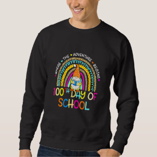 Sweatshirt Enfants 100e Jour De L'École Gnomes Enseignant 100