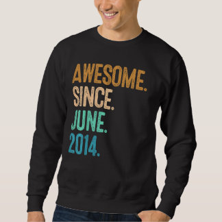 Sweatshirt Enfants 8e anniversaire Awesome depuis Juin 2014