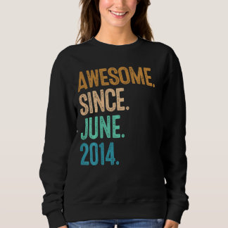 Sweatshirt Enfants 8e anniversaire Awesome depuis Juin 2014