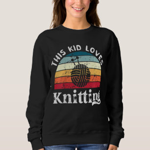 Sweatshirt Enfants Ce gosse aime Tricot Garçons Filles