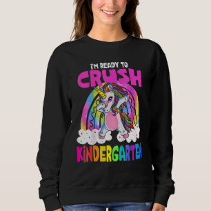 Sweatshirt Enfants Crush Kindergarten Dabbing Unicorne Retour