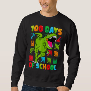 Sweatshirt Enfants dinosaures 100e jour d'école Joyeux 100 jo