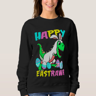 Sweatshirt Enfants Happy Eastrawr T Rex Dinosaur Toddler Boys