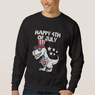 Sweatshirt Enfants heureux 4 juillet T-Rex Dino Dinosaur bébé