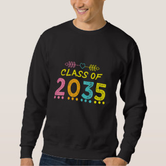Sweatshirt Enfants Mignons Classe De 2035 Premier Jour Jardin