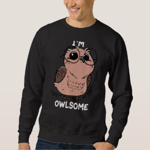 Sweatshirt Enfants Owl Girls Boys Pun Plaisanterie Oiseau Je