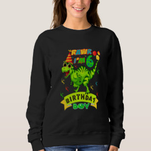 Sweatshirt Enfants Rawr I'm 6th Birthday Boy Dino Rex 6 Years