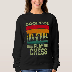 Sweatshirt Enfants Rétro Cool Jouent aux échecs Échec et Mat 